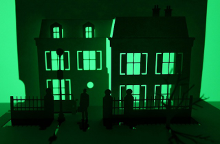 Illustration for article titled Cinema's Spookiest Houses, Each Cut from a Single Piece of Paper